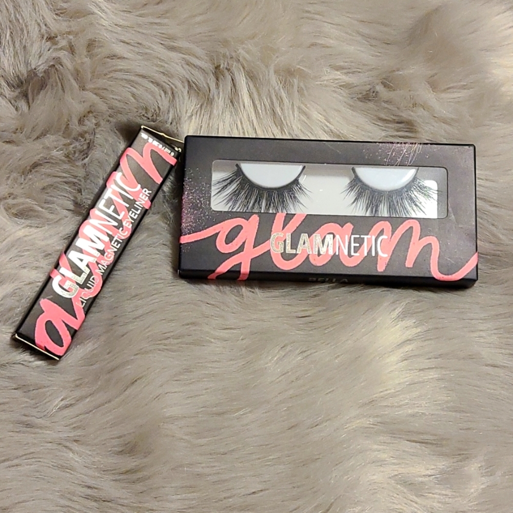 Glamnetic Eyelashes and Eyeliner